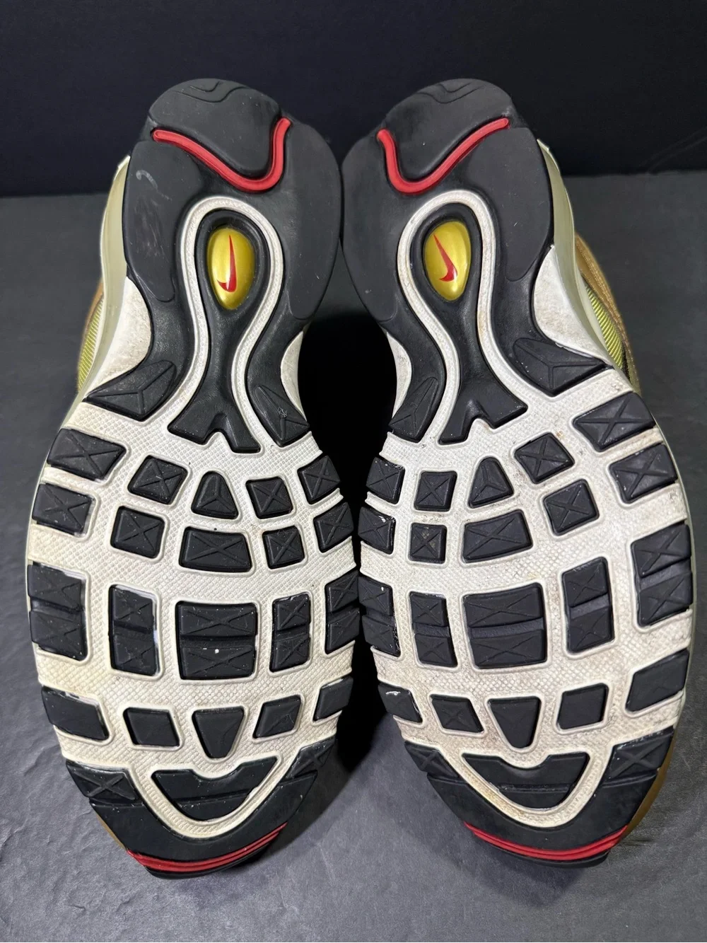 Nike Air Max 97 Metallic Gold Men’s Sneakers Shoe Size-9
